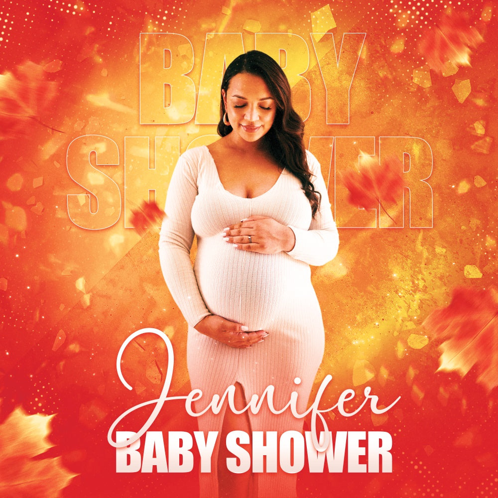 Baby Shower Backdrop Ideas Autumn Glow Customized Backdrop UK BRP6-218