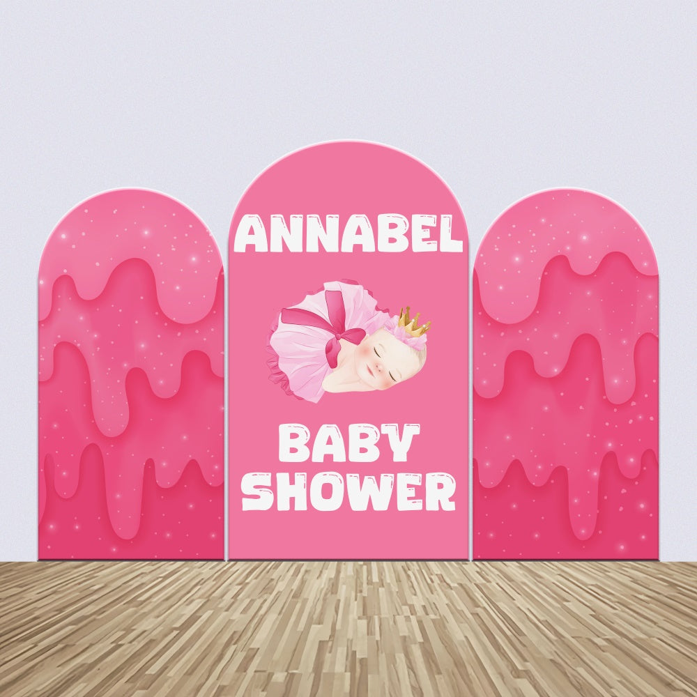 Baby Shower Backdrop Sweet Pink Fantasy Arch Backdrop Kit UK BRP6-228