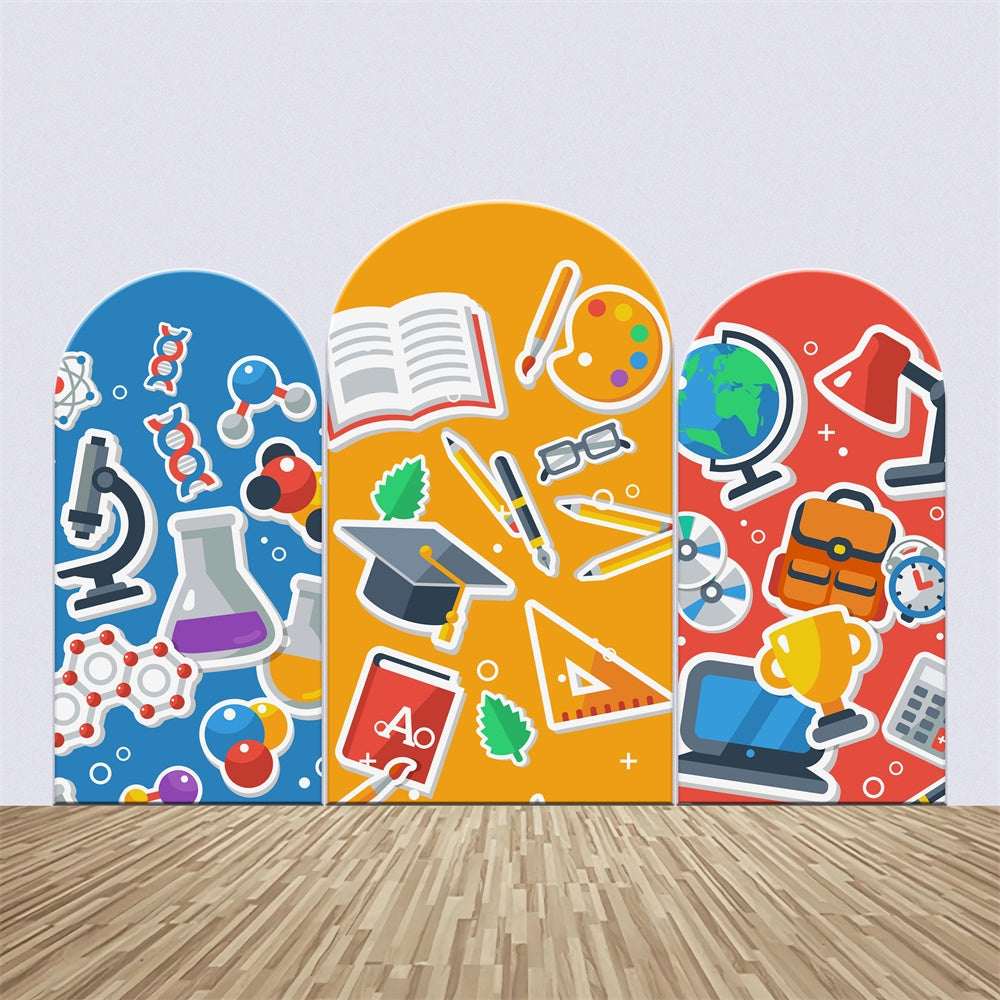 School Photo Backdrop Science Art Fun Arch Backdrop Kit UK BRP6-42