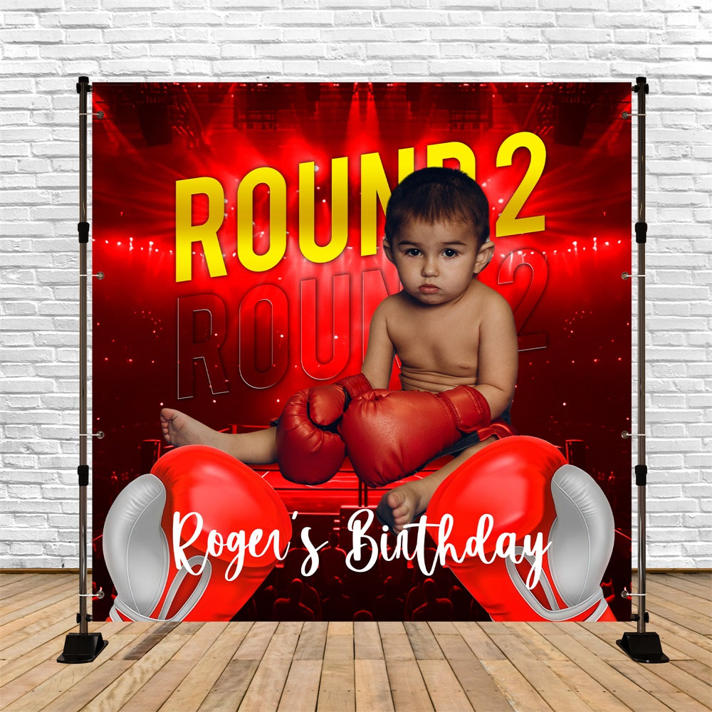 Backdrop For Birthday Party Baby Boxer 2nd Birthday Backdrop UK BRP6-70