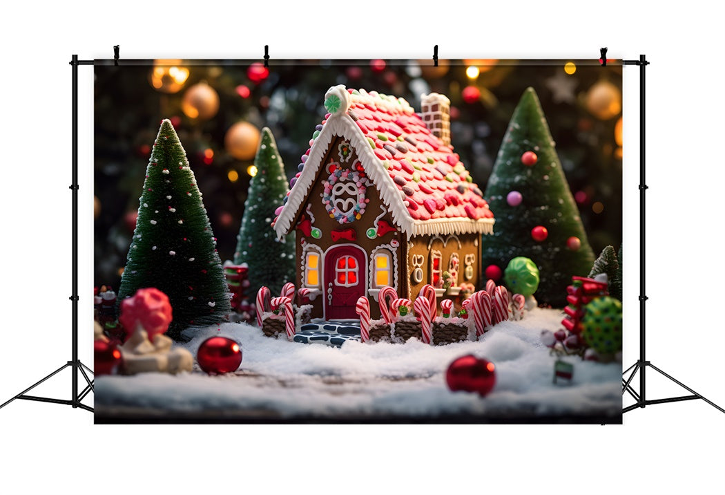 Gingerbread Christmas Candyland Backdrop UK BRP8-117