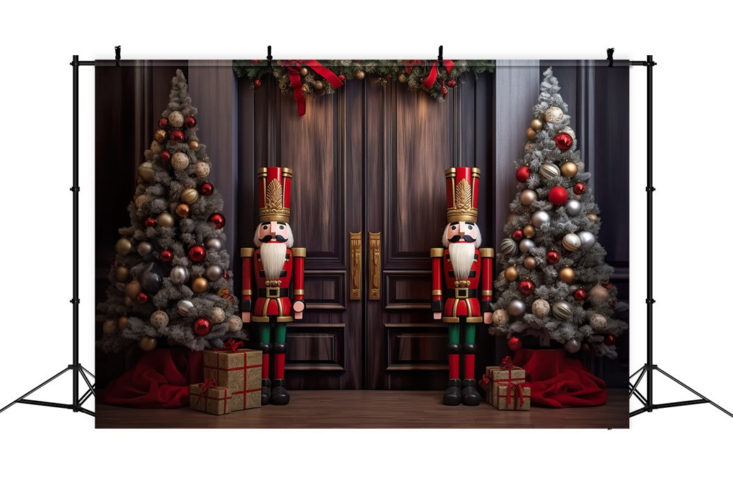 Nutcracker Christmas Guard Backdrop UK BRP8-120