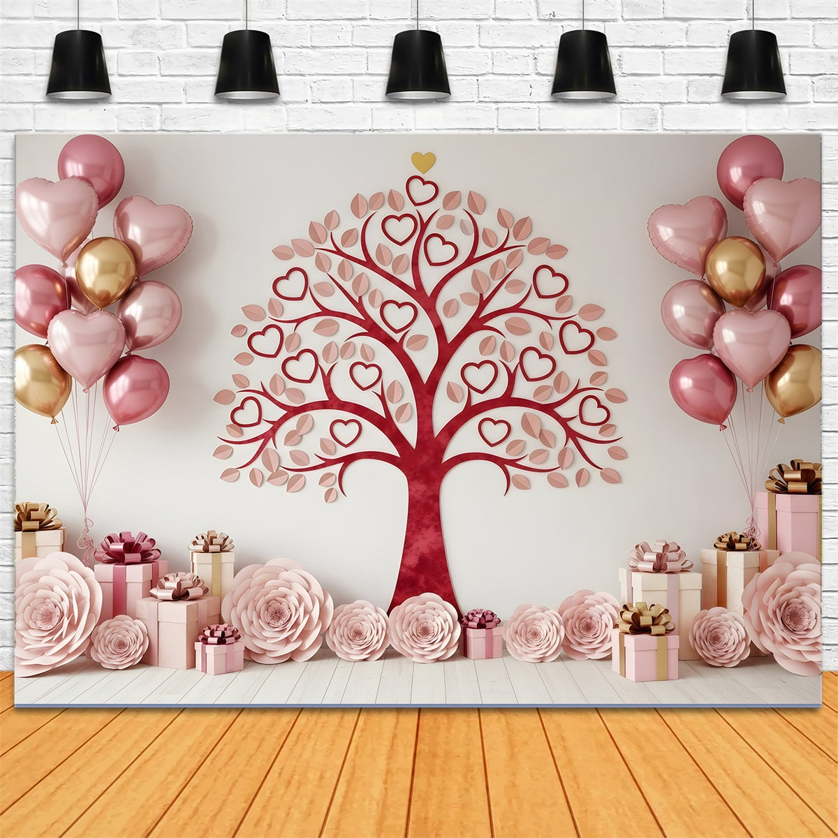 Valentines Backdrop Heart Tree Gift Display Valentines Day Backdrop UK By Magali