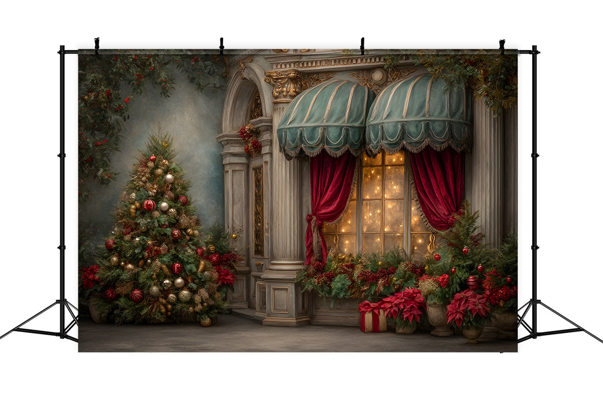 Xmas Backdrop Classical Palace Entry Backdrop UK By Magali