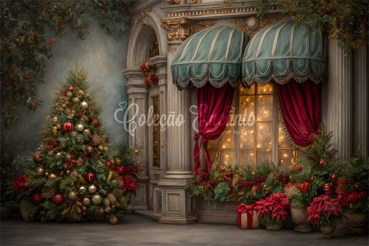 Xmas Backdrop Classical Palace Entry Backdrop UK By Magali