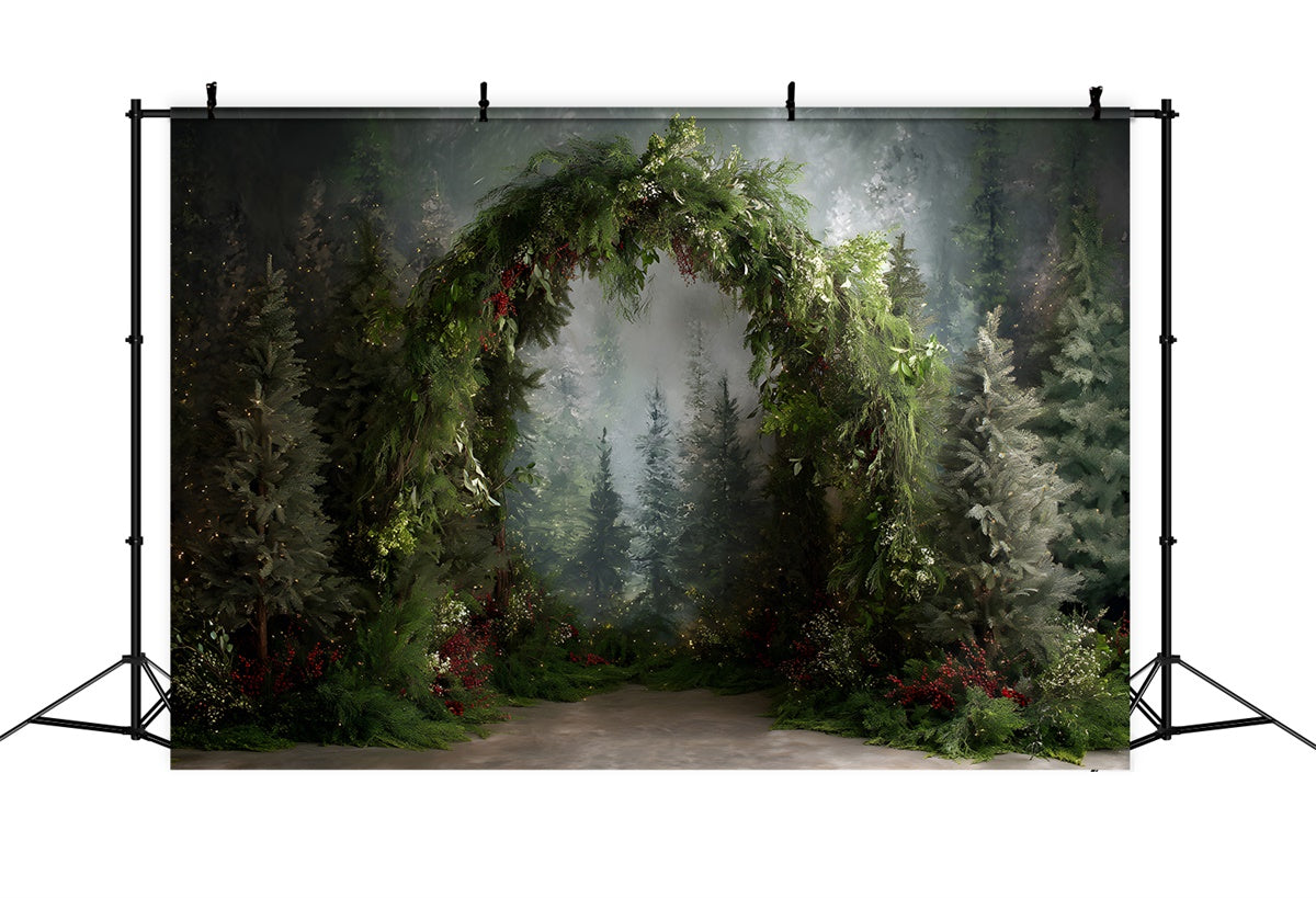 Christmas Backdrop For Photos Enchanted Forest Arch Backdrop UK By Magali