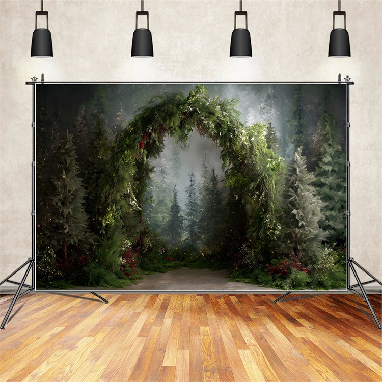 Christmas Backdrop For Photos Enchanted Forest Arch Backdrop UK By Magali