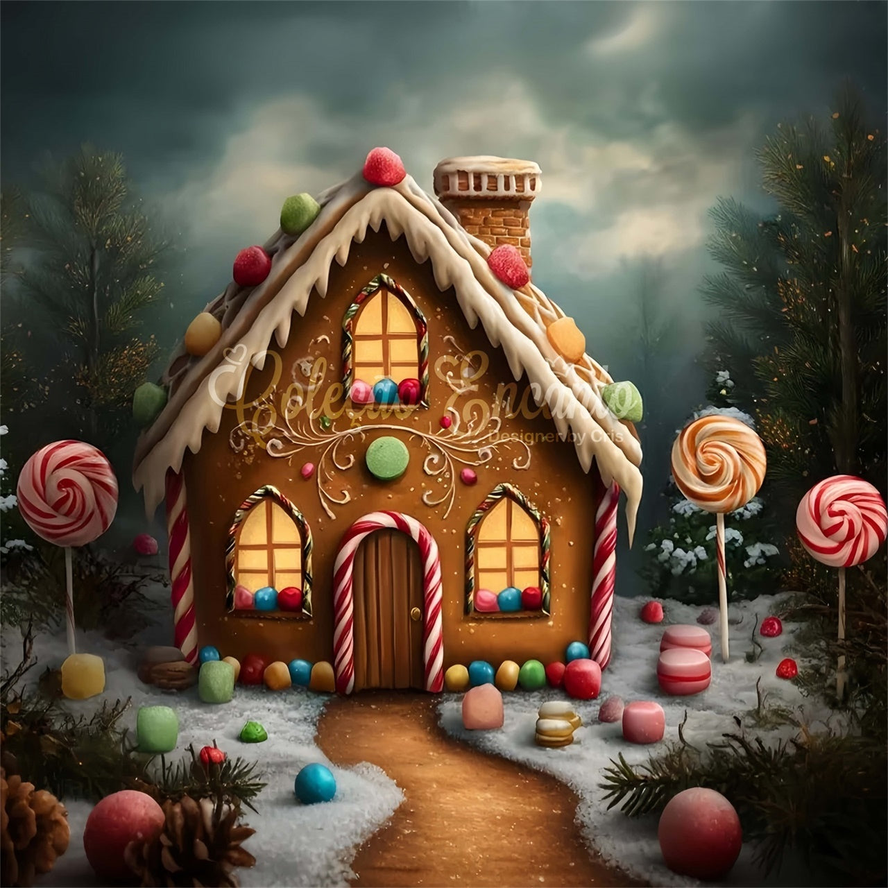 Christmas Backdrop Ideas Holiday Ginger Sweet Home Backdrop UK By Magali