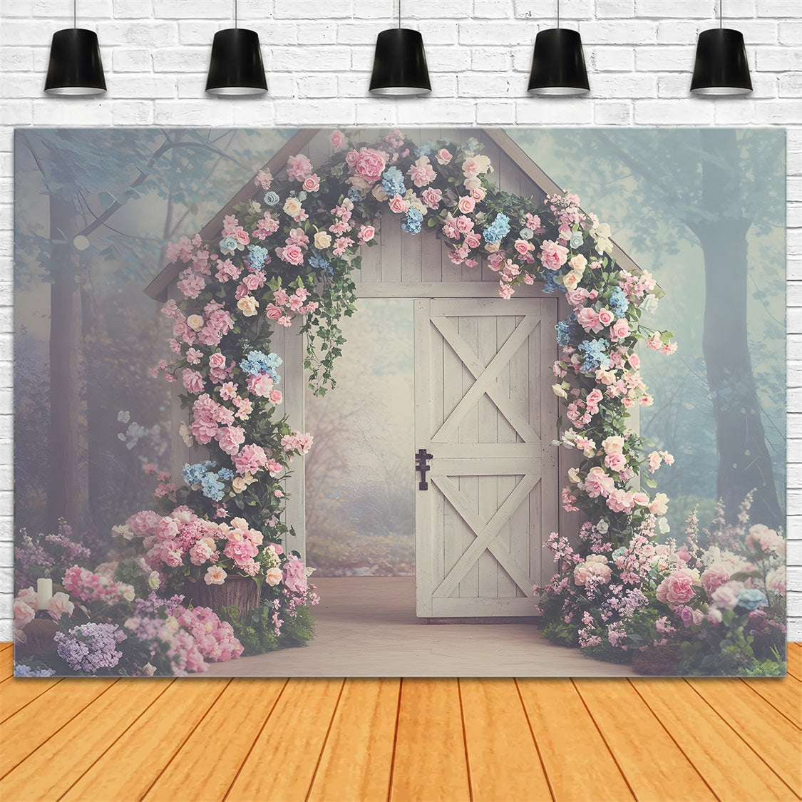 Mother's Day Photography Backdrops Enchanted Floral Cottage Mothers Day Backdrop UK By Magali