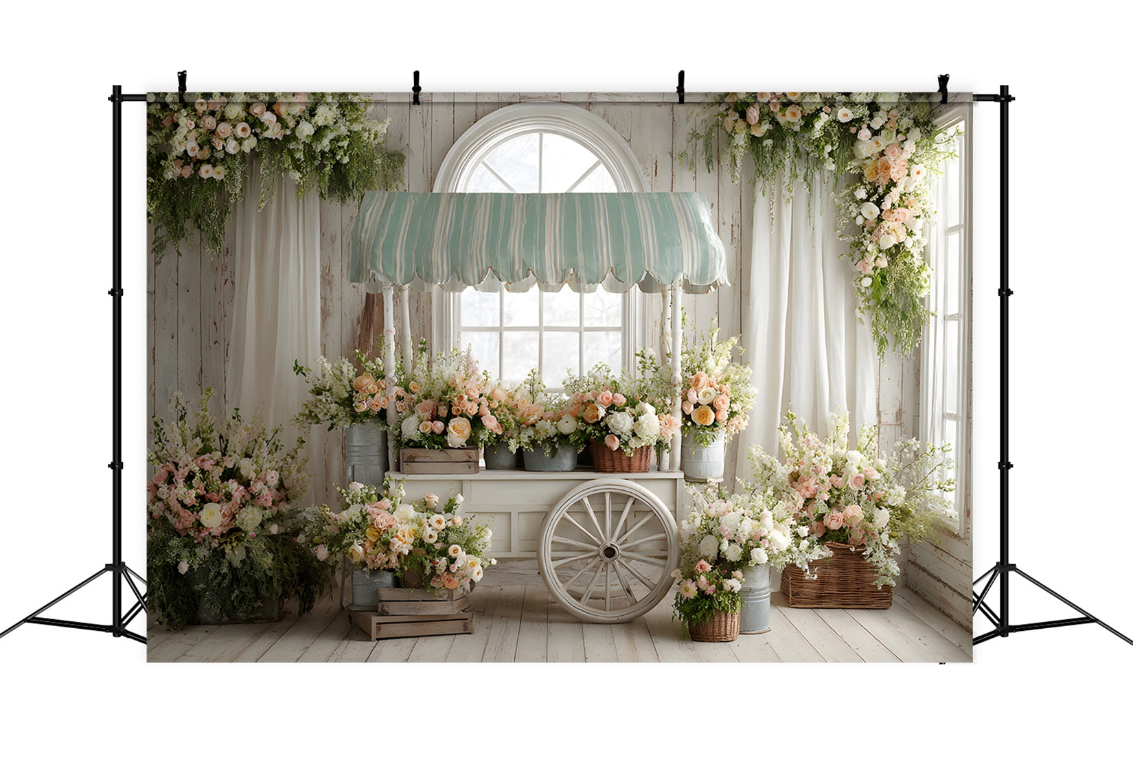 Easter Window Spring Light Backdrop Bloom Cart White Window Easter Backdrop UK By Magali