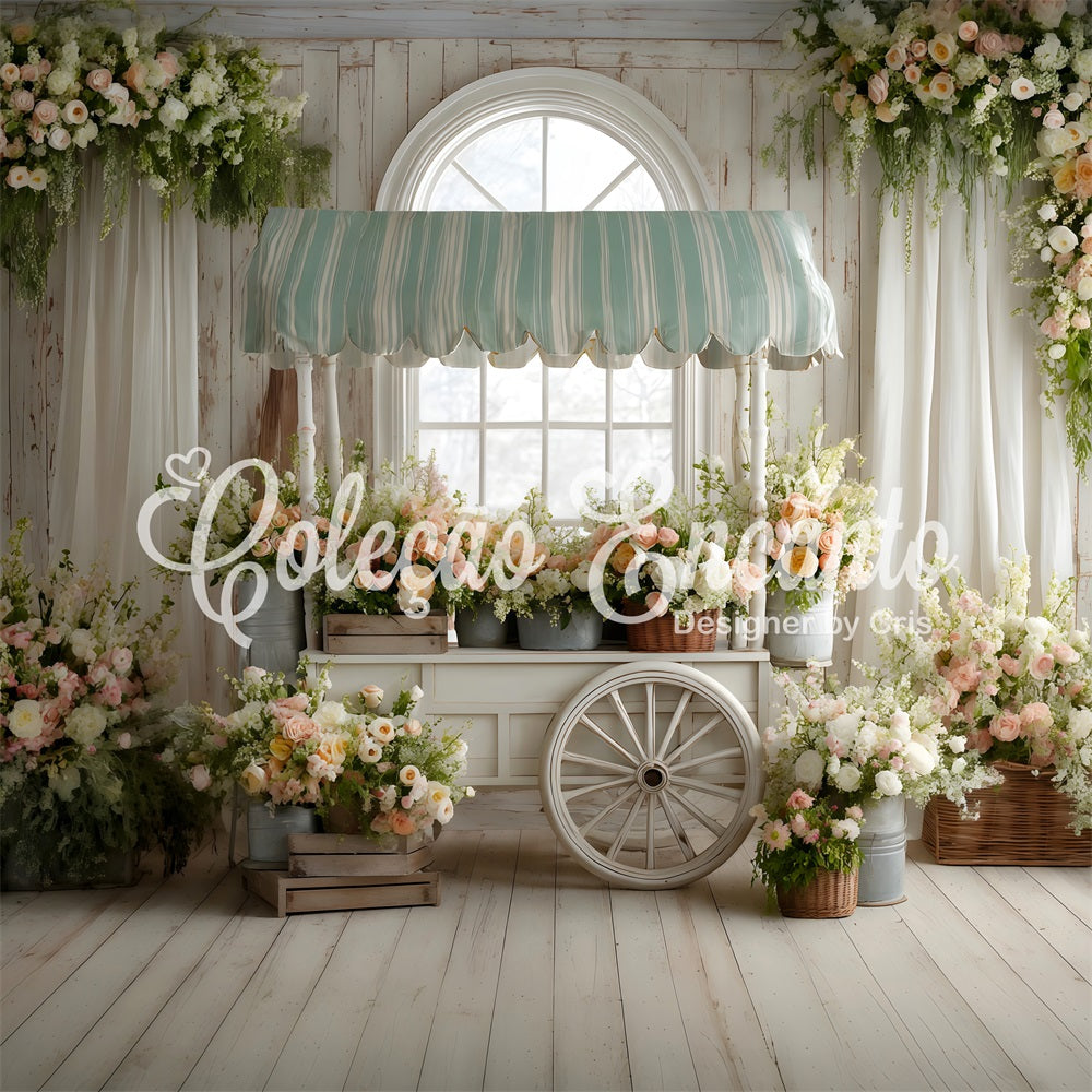 Easter Window Spring Light Backdrop Bloom Cart White Window Easter Backdrop UK By Magali