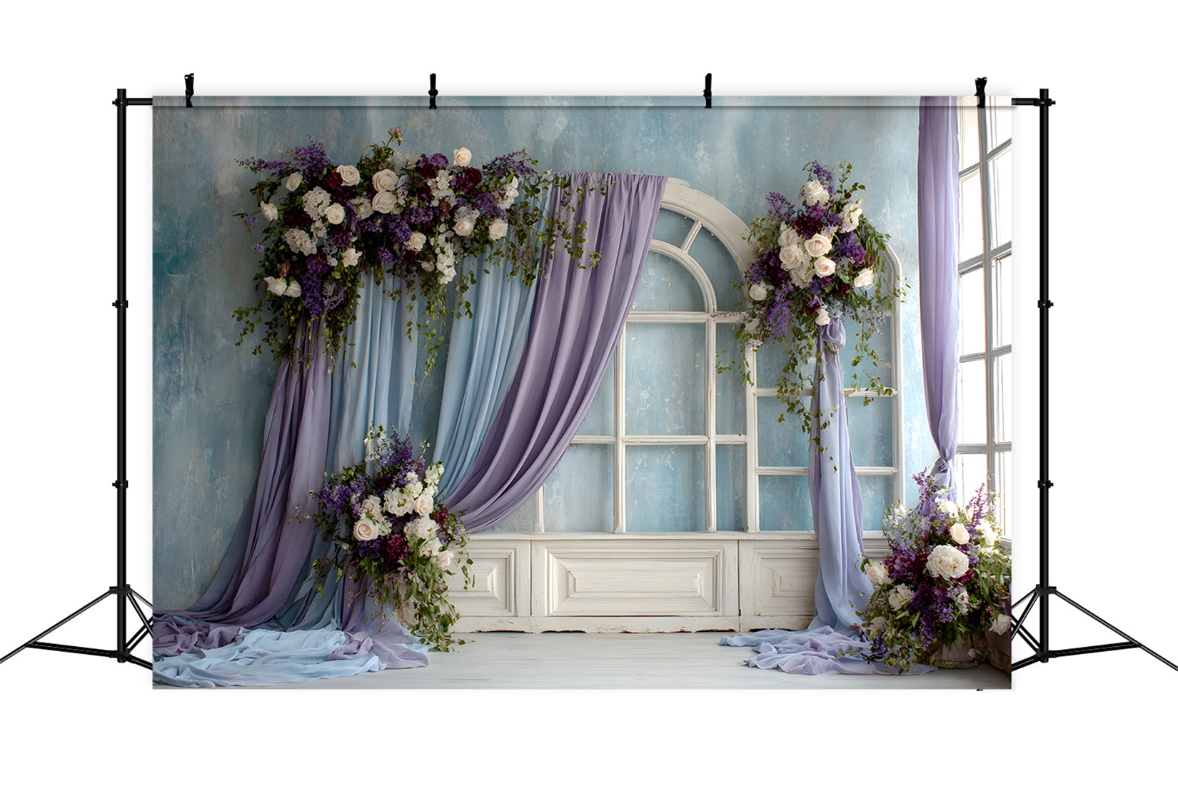 Mother's Day Photoshoot Backdrop Lavender Floral Archway Mothers Day Photoshoot Backdrop UK By Magali
