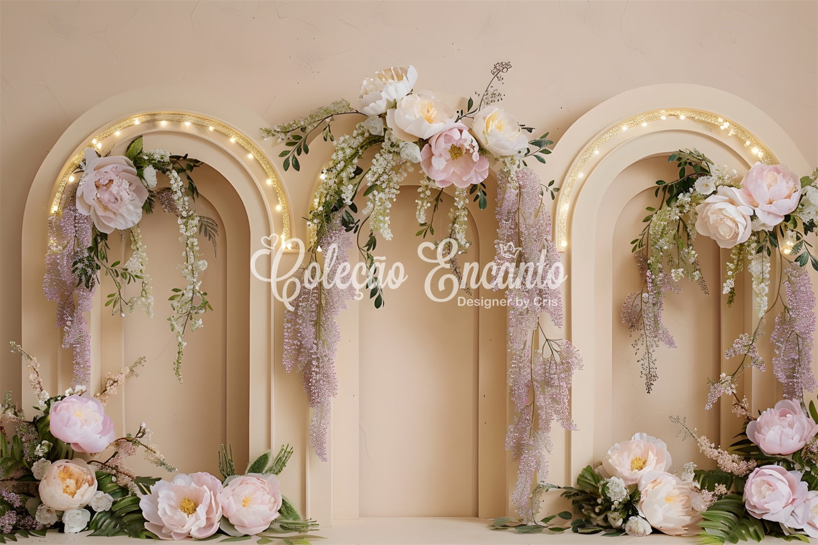 Happy Mothers Day Photo Backdrop Romantic Pink Floral Arch Mother's Day Photo Backdrop Ideas UK By Magali