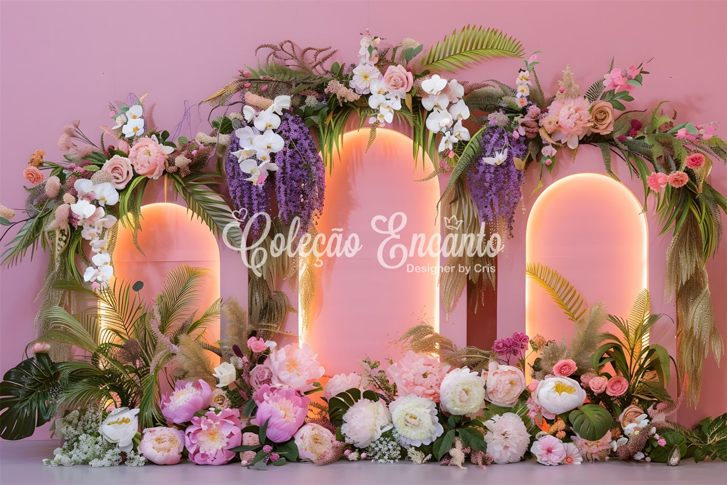 Backdrops For Mothers Day Elegant Pastel Bloom Arrangement Backdrop For Mother's Day UK By Magali