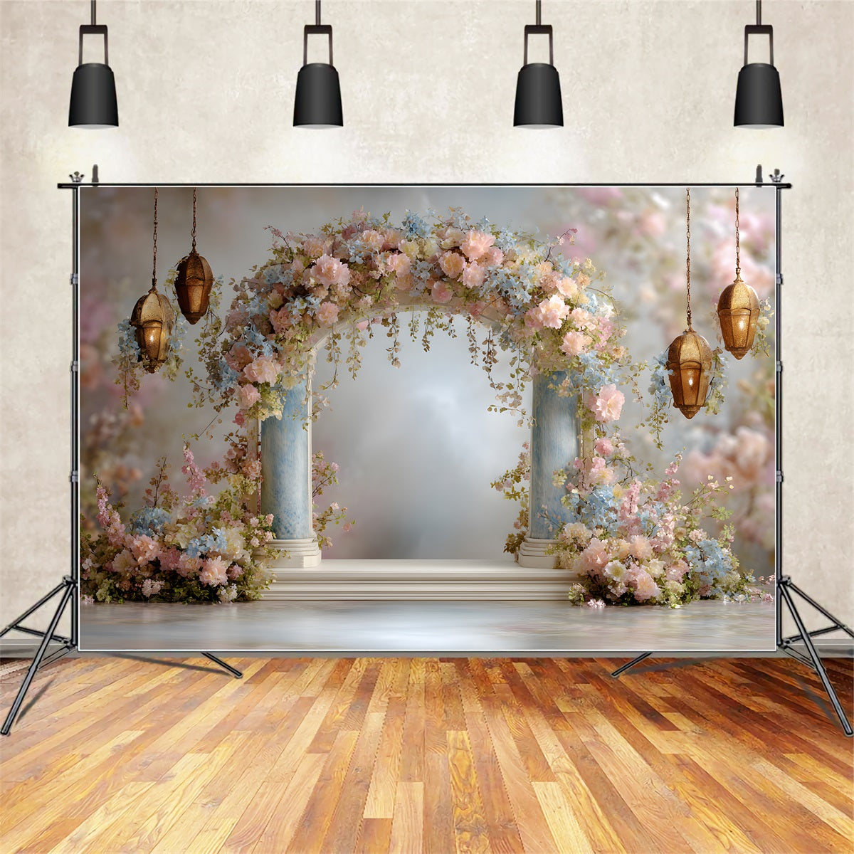 Mother's Day Backdrop Ideas Pastel Flower Garland Arch Happy Mother's Day Backdrop Ideas UK By Magali