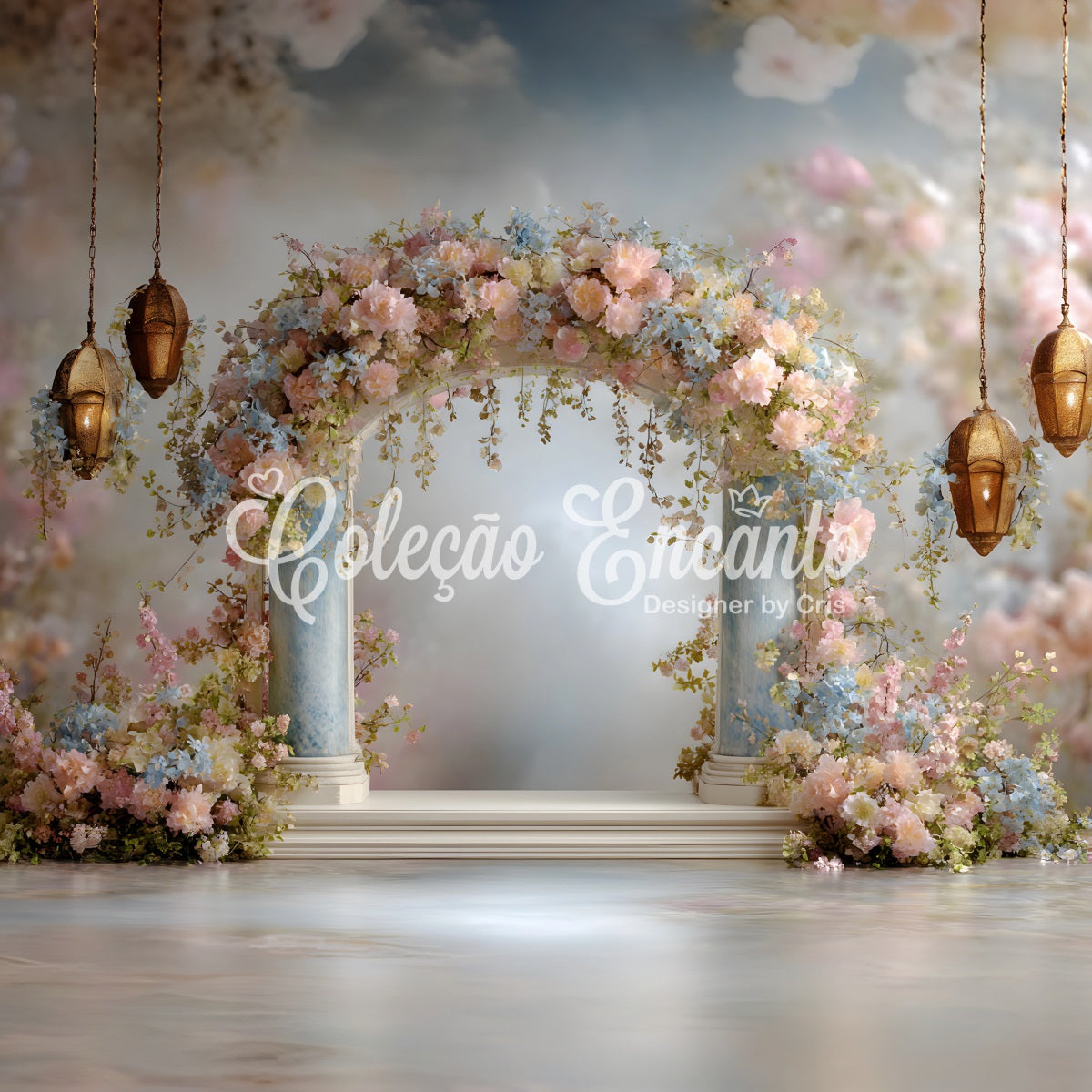 Mother's Day Backdrop Ideas Pastel Flower Garland Arch Happy Mother's Day Backdrop Ideas UK By Magali
