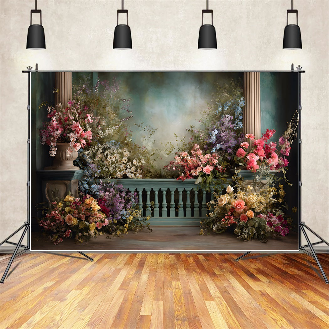 Mothers Day Backdrop Floral Column Garden Gateway Mother's Day Photoshoot Backdrops UK By Magali