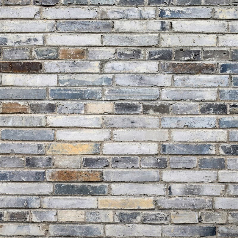 Grey Brick Wall Backdrop Vintage Ash Toned Brick Backdrop UK CJJ3-1