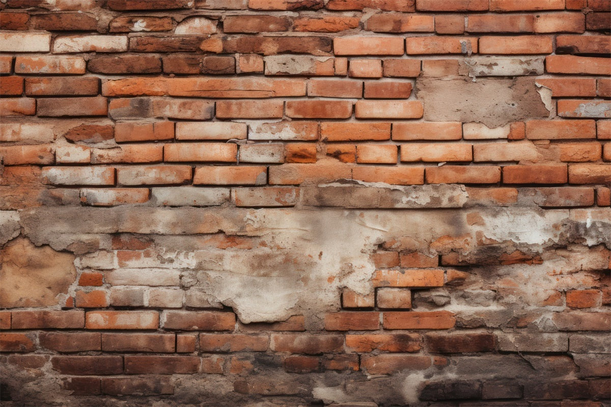 Brick Wall Photography Backdrop Rustic Industrial Brick Backdrop UK CJJ3-11