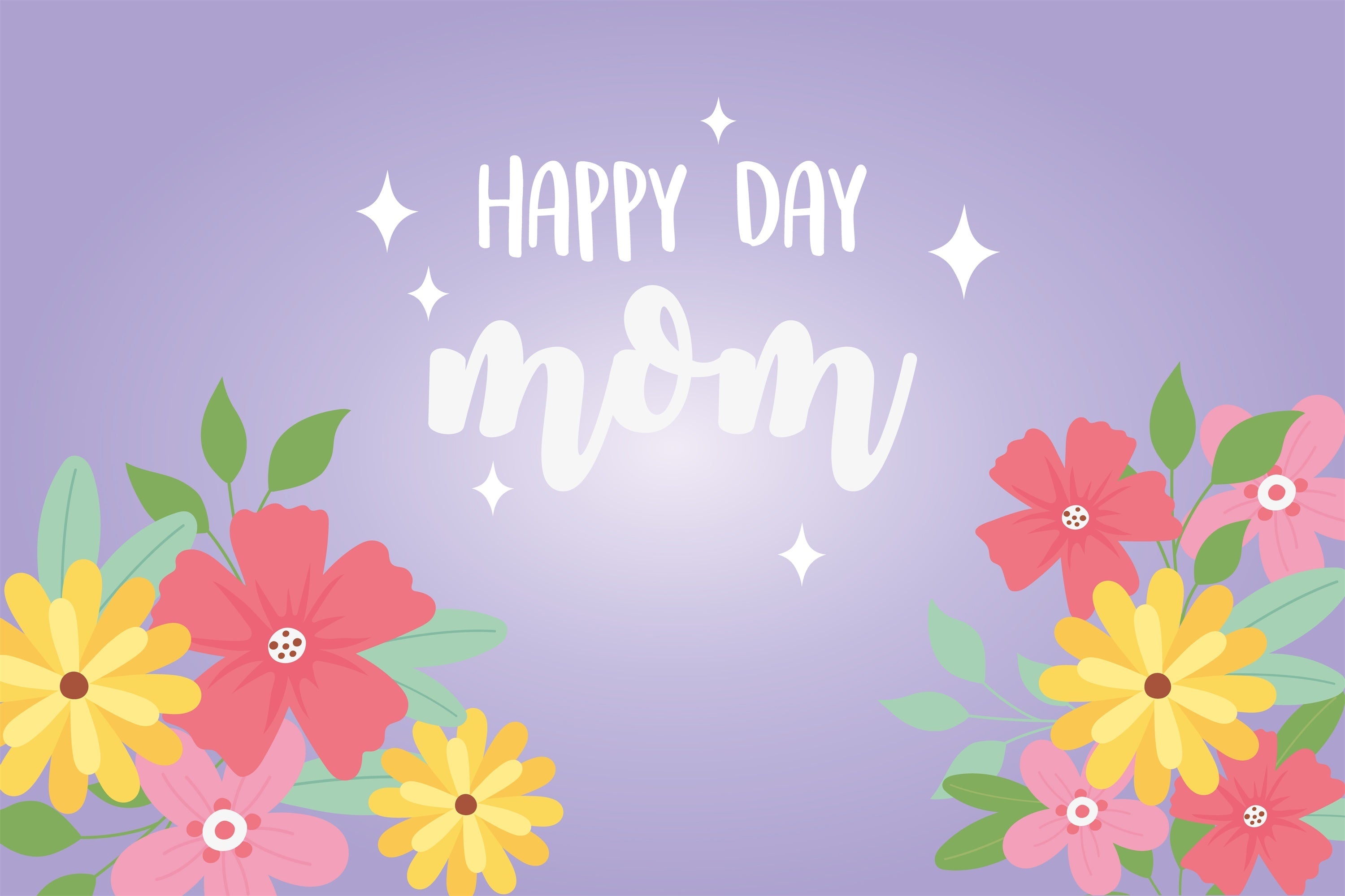 Backdrops For Mother's Day Soft Purple Flower Personalized Backdrop UK CJJ3-148