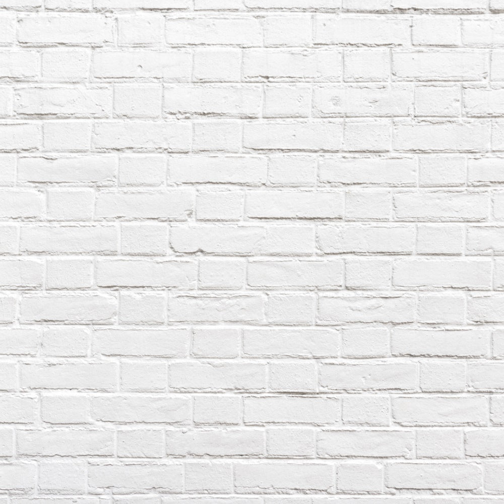 White Brick Wall Backdrop Crisp Modern White Brick Backdrop UK CJJ3-19