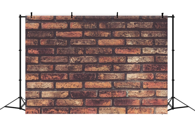 Brick Wall Photography Backdrop Aged Brownish Texture Backdrop UK CJJ3-2
