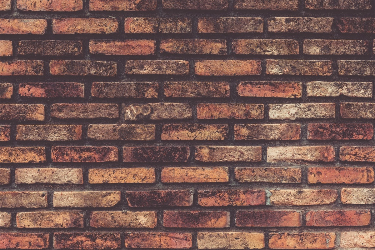 Brick Wall Photography Backdrop Aged Brownish Texture Backdrop UK CJJ3-2