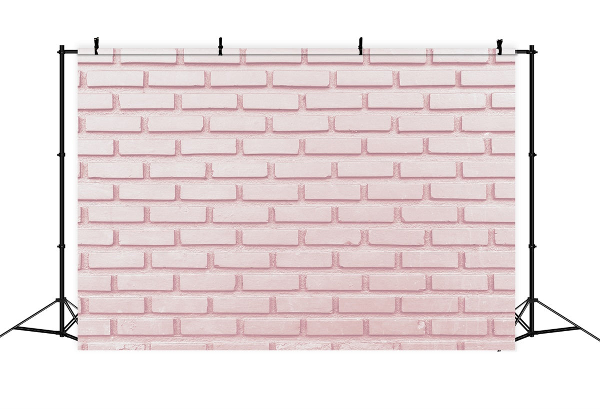 Pink Brick Wall Backdrop Elegant Baby Pink Brick Backdrop UK CJJ3-24