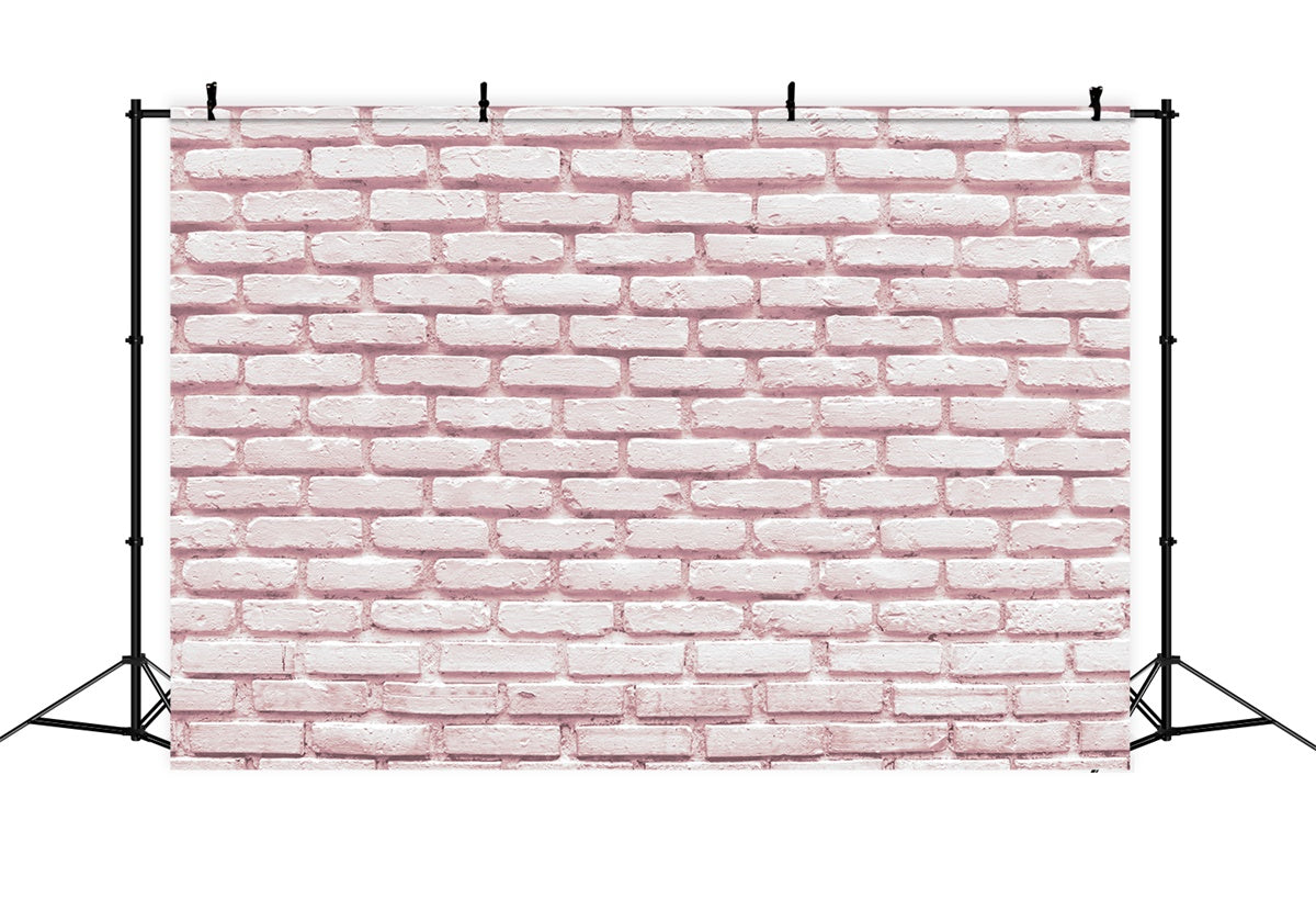 Pink Brick Wall Backdrop Soft Vintage Pink Brick Backdrop UK CJJ3-25