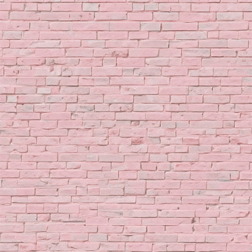 Pink Brick Wall Backdrop Pink Minimalist Brick Backdrop UK CJJ3-26