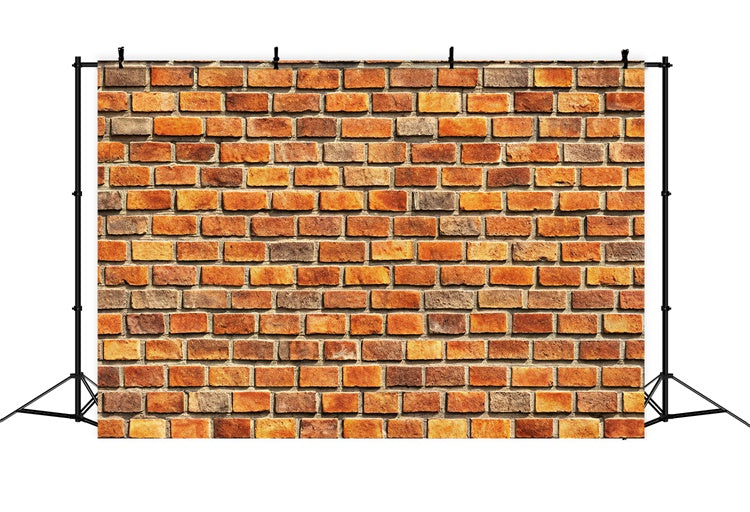 Brick Backdrop Photography Rustic Warm Tone Brick Backdrop UK CJJ3-27