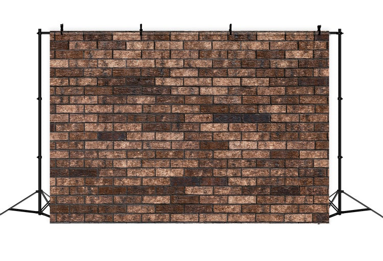 Brick Wall Photography Backdrop Brown Brick Texture Backdrop UK CJJ3-32