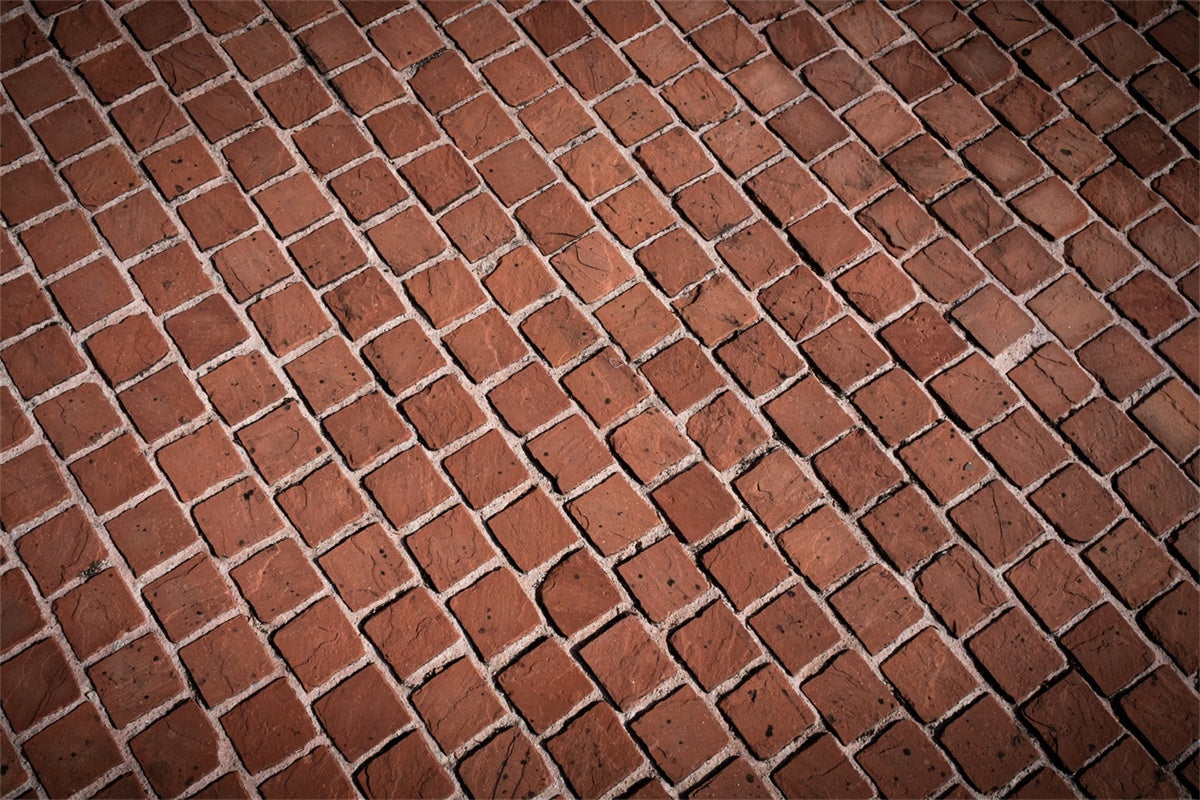 Brick Backdrop Photography Rustic Red Brick Walkway Backdrop UK CJJ3-34