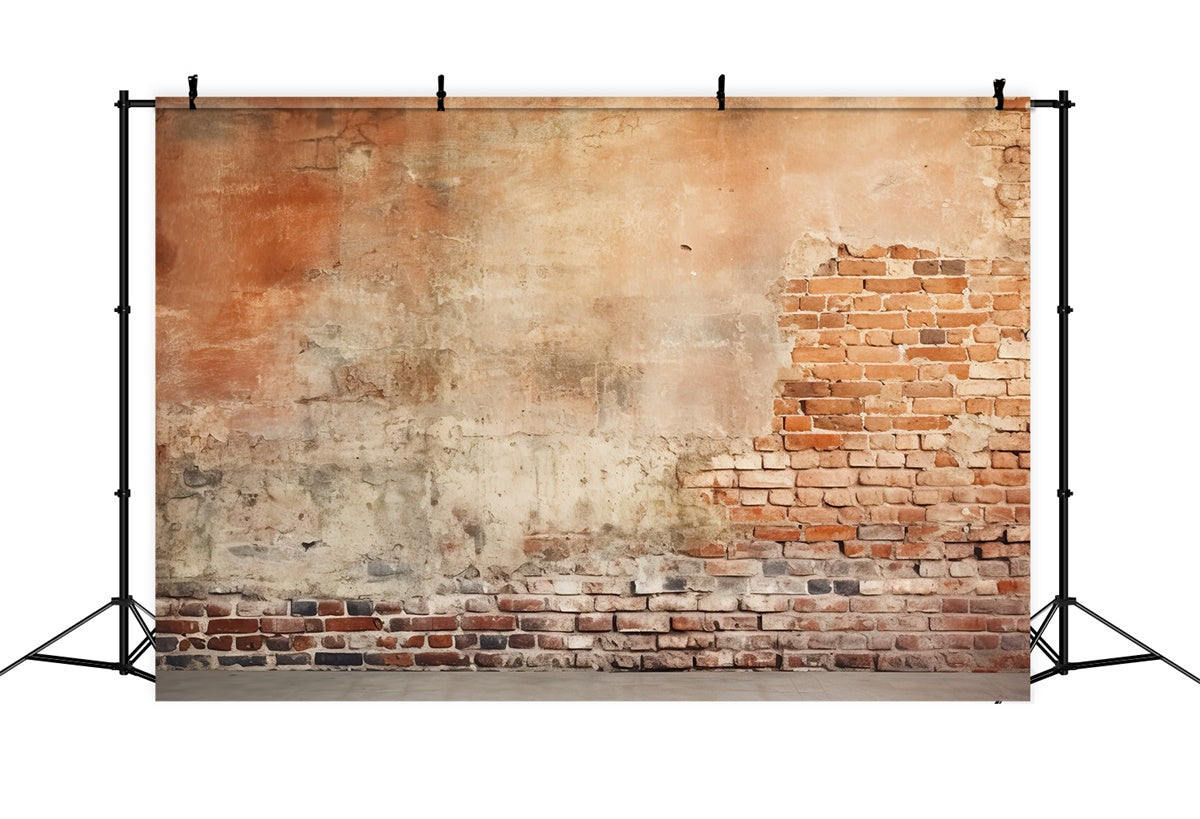 Brick Wall Photography Backdrop Distressed Aged Brick Backdrop UK CJJ3-35