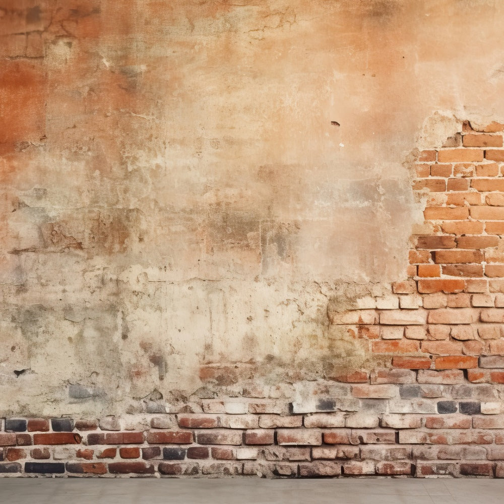 Brick Wall Photography Backdrop Distressed Aged Brick Backdrop UK CJJ3-35