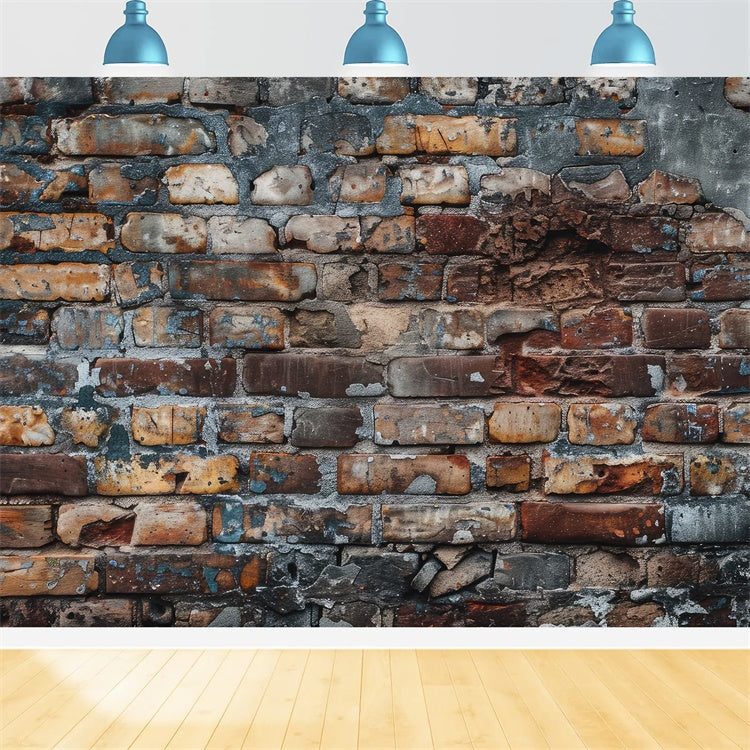 Brick Backdrops Aged Rustic Distressed Brick Backdrop UK CJJ3-36