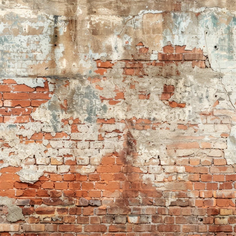 Brick Wall Backdrops Aged Peeling Brick Texture Backdrop UK CJJ3-38