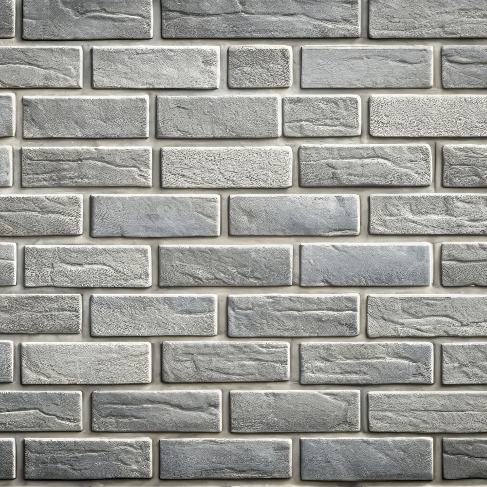Grey Brick Wall Backdrop Textured Gray Stone Brick Backdrop UK CJJ3-41