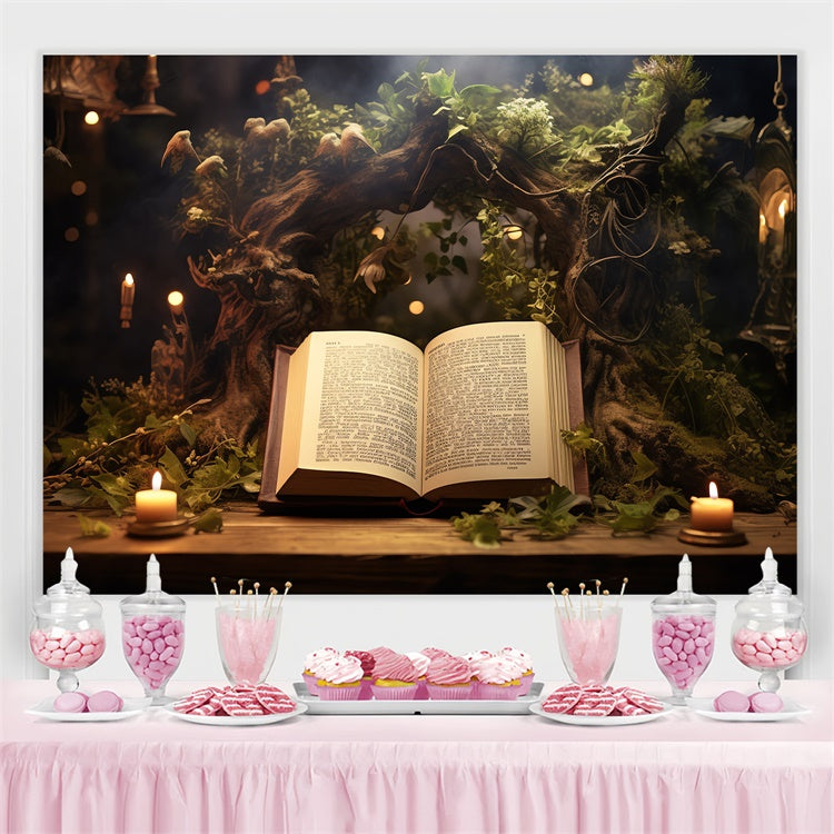World Book Day Backdrop Enchanted Reading Nook Backdrop UK CJJ3-53