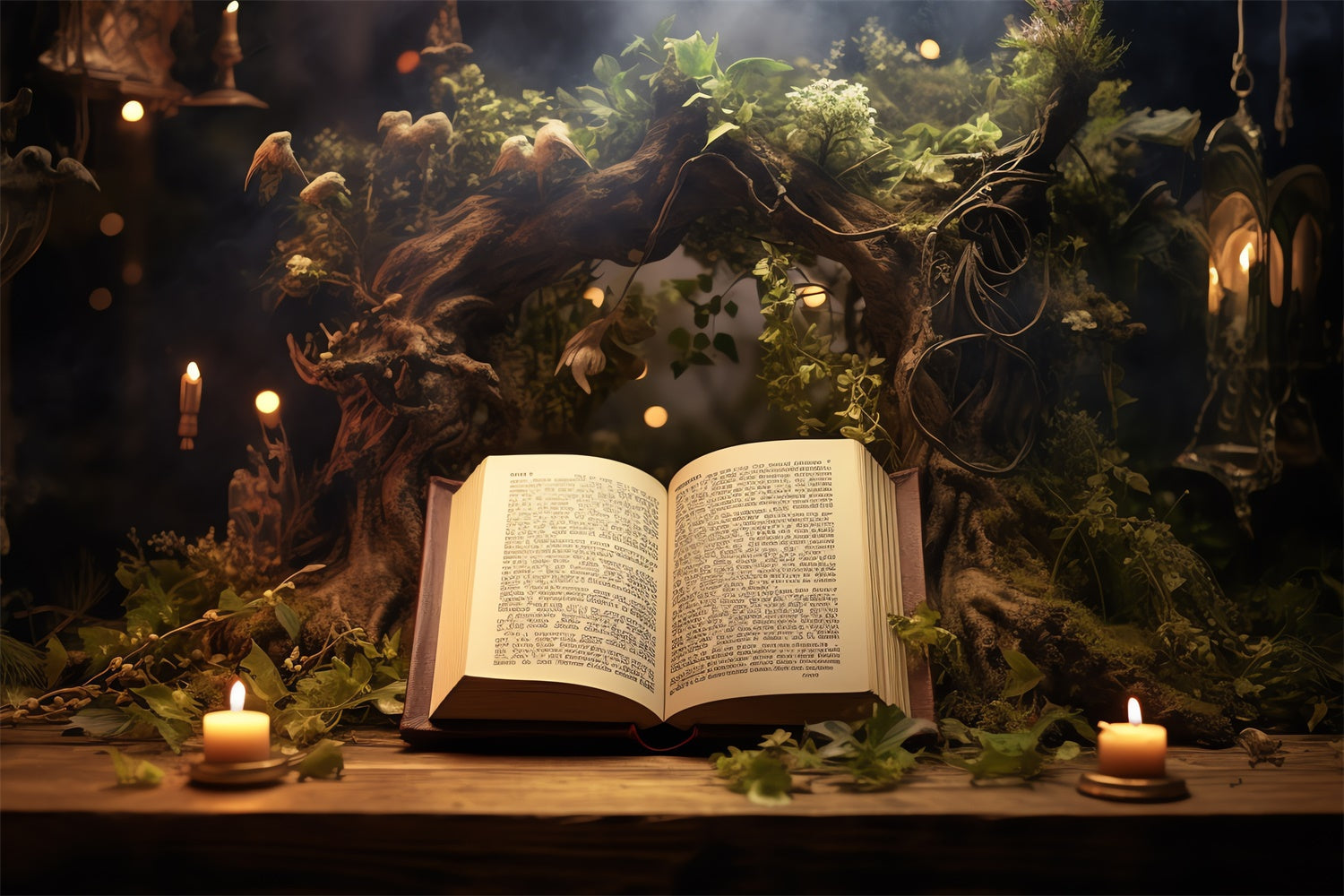 World Book Day Backdrop Enchanted Reading Nook Backdrop UK CJJ3-53