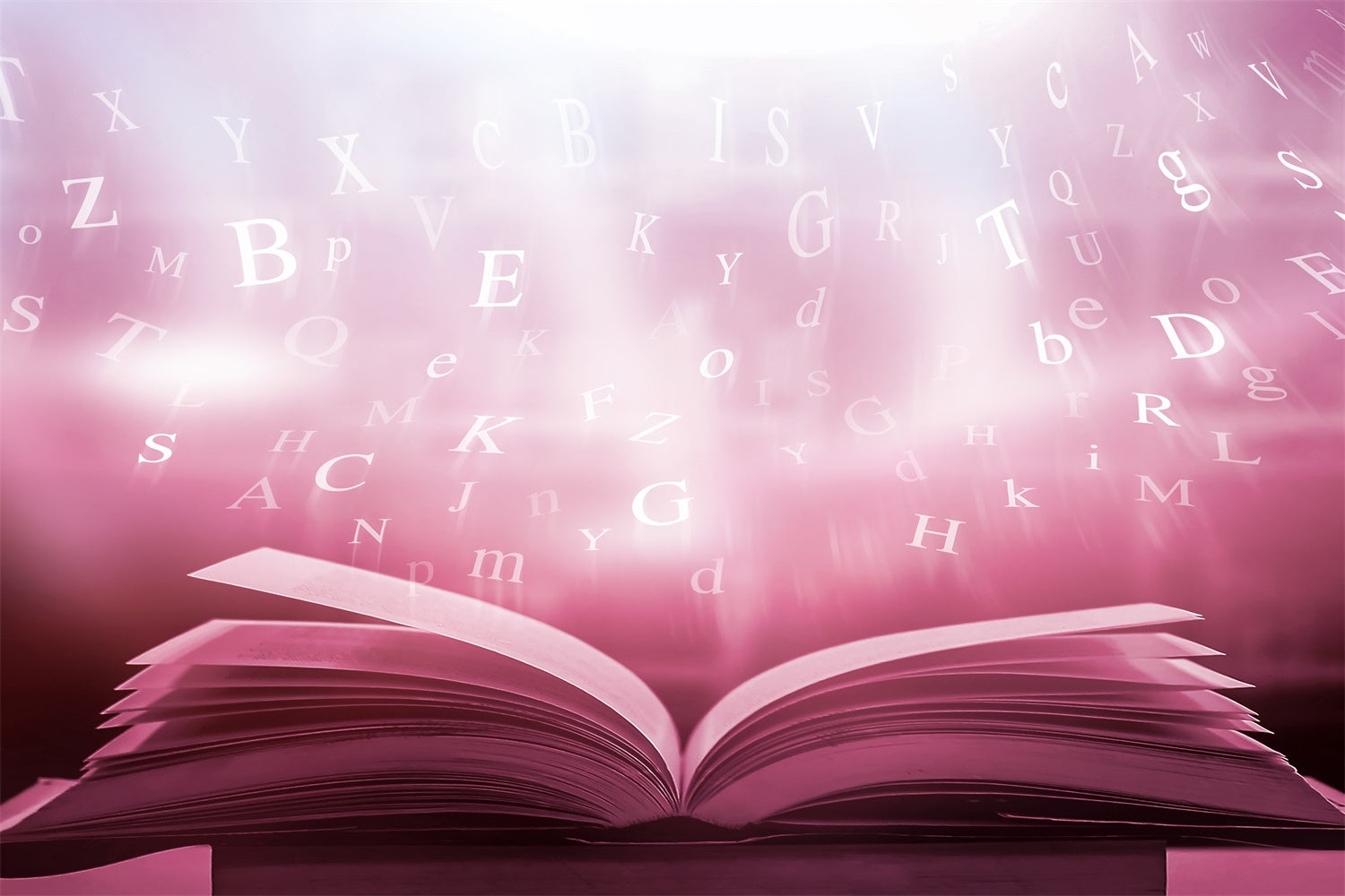 World Book Day Backdrop Floating Letters Book Backdrop UK CJJ3-54