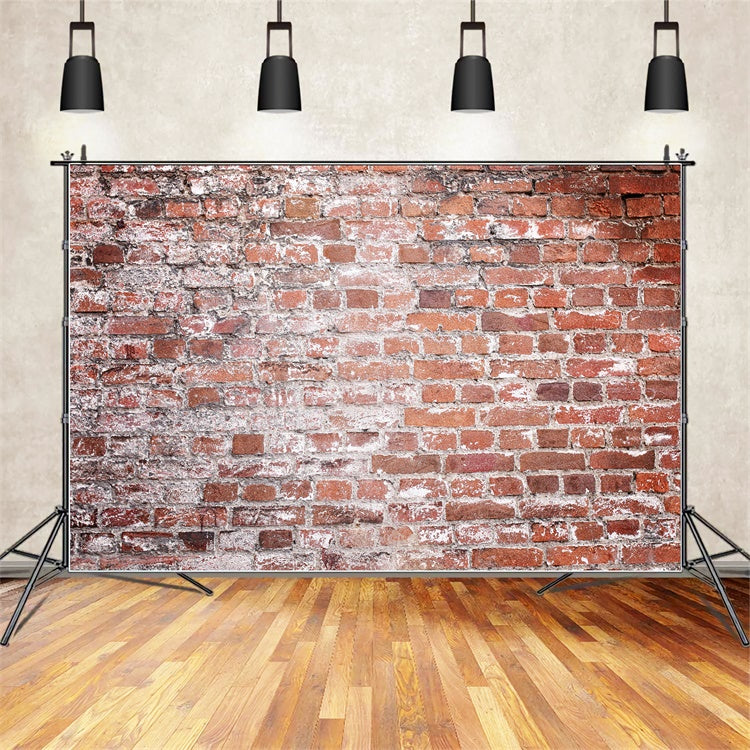 Brick Photo Backdrop Rustic Faded Brick Texture Backdrop UK CJJ3-7