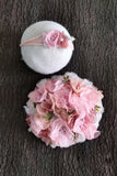 Newborn Photography Props Floral Pom Pom Dress for Baby Girl (with Matching Headpiece)CL3