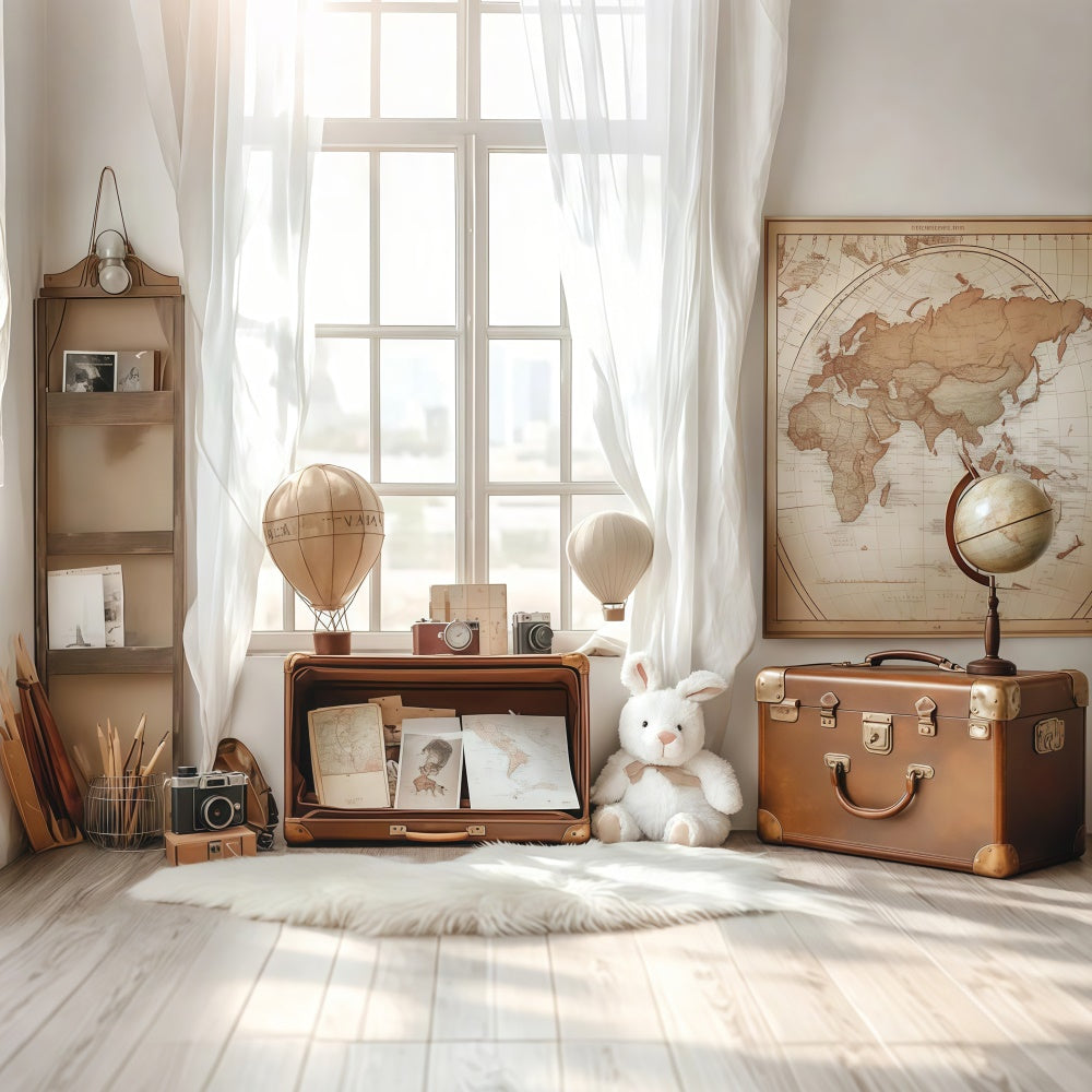 Back To School Picture Backdrop Explorer Study Room Backdrop UK CSH3-11