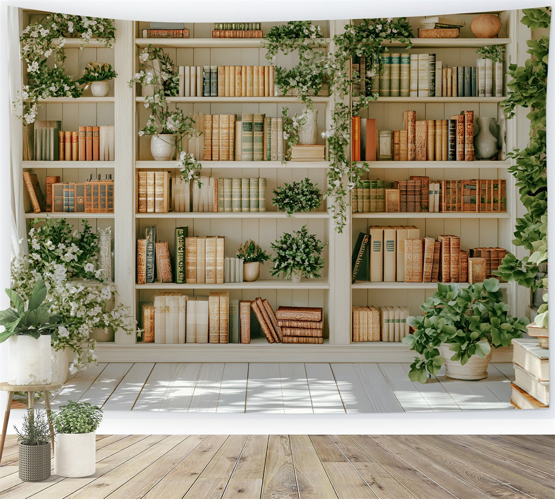 Back To School Backdrop Ideas Elegant Ivory Bookshelf Backdrop UK CSH3-13