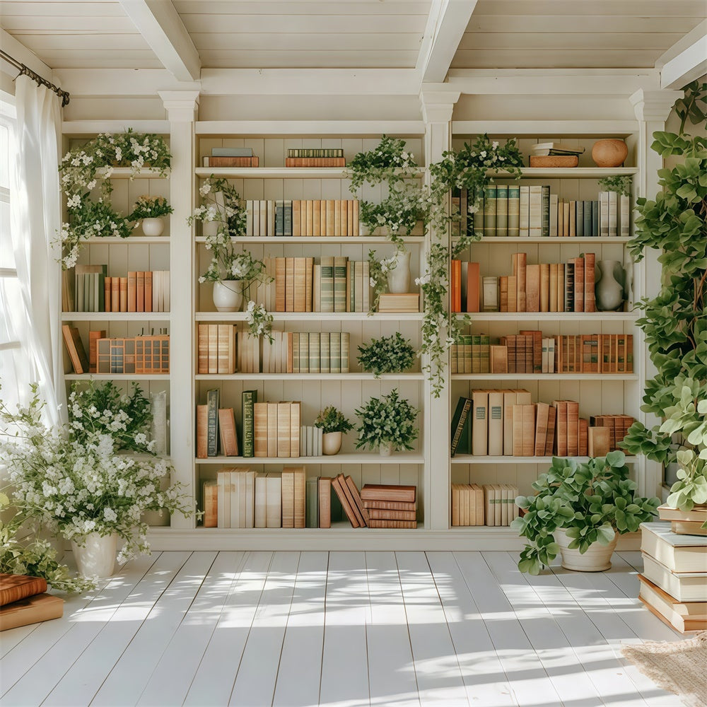 Back To School Backdrop Ideas Elegant Ivory Bookshelf Backdrop UK CSH3-13