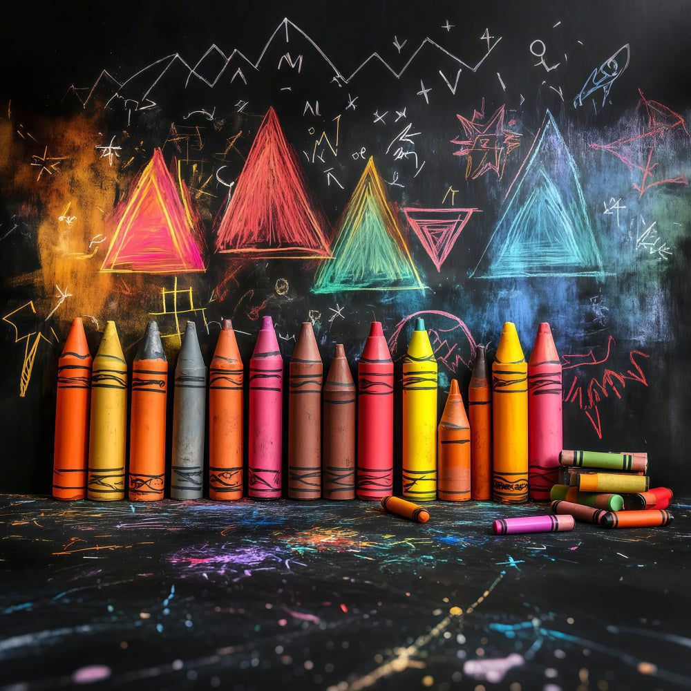 Back To School Backdrop Creative Kids Art Classroom Backdrop UK CSH3-14