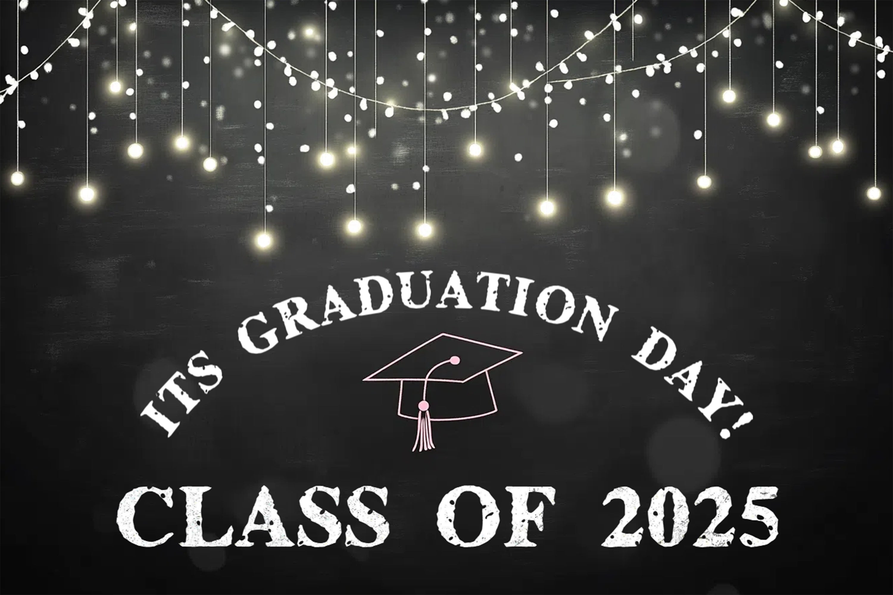 Graduation Backdrop Photoshoot Hanging Lights Graduation Party Backdrop UK CSH3-239
