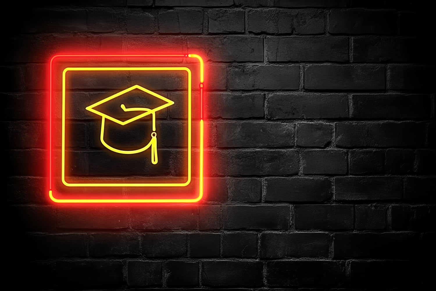 Graduation Picture Backdrop Brick Neon Graduation Party Backdrop UK CSH3-241