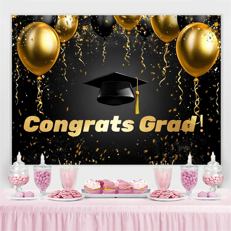 2025 Graduation Backdrop Floating Balloons Graduation Party Backdrop UK CSH3-244